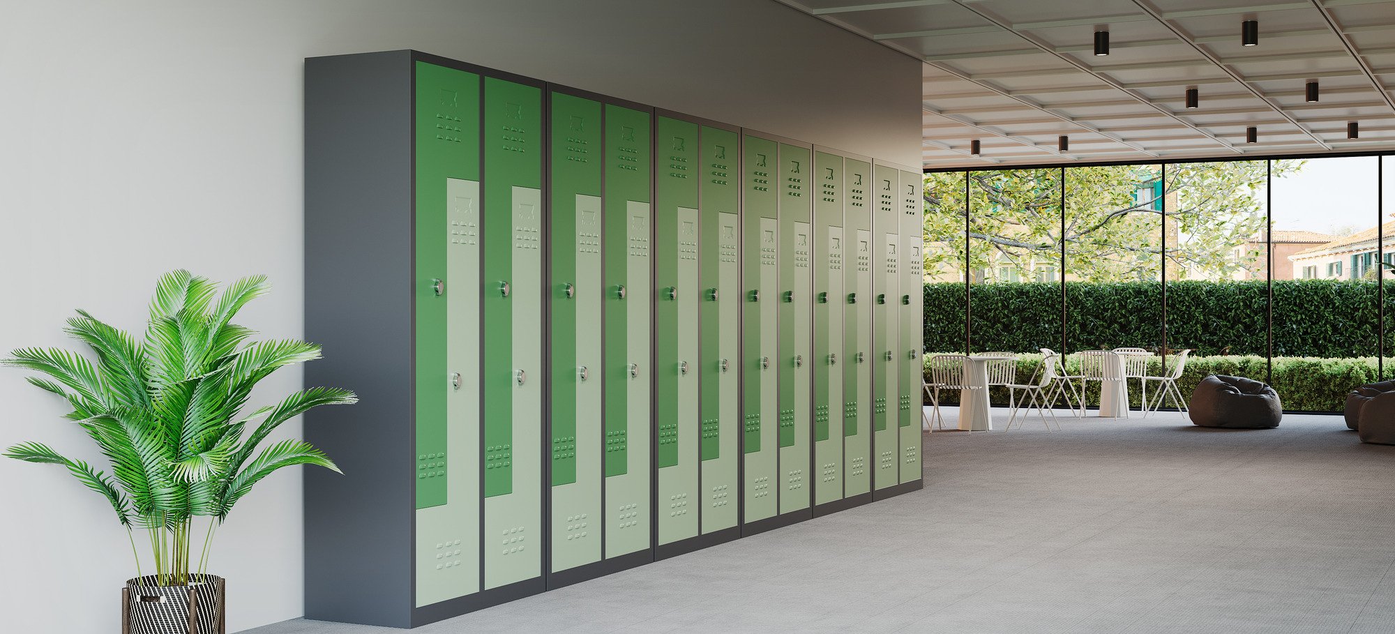 Metal locker use cases in German workplaces and facilities